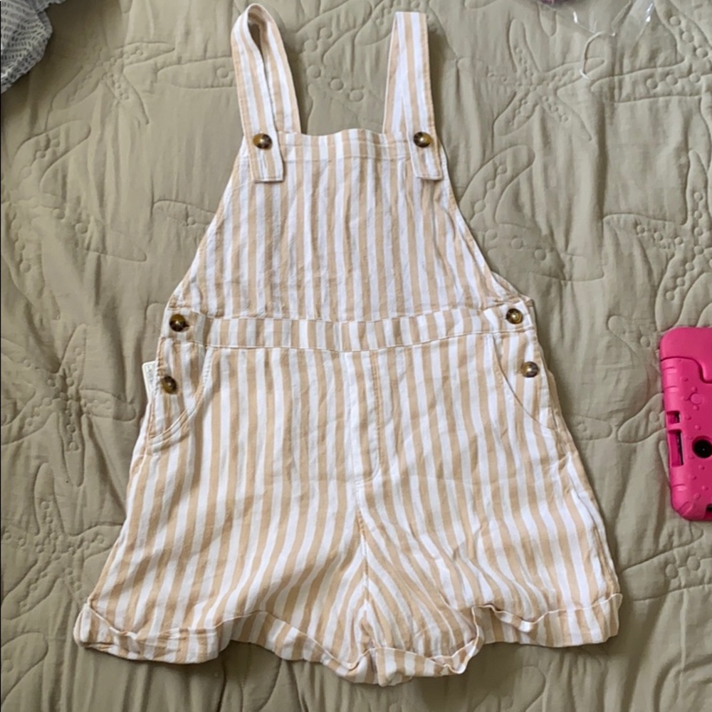 Hollister linen overalls